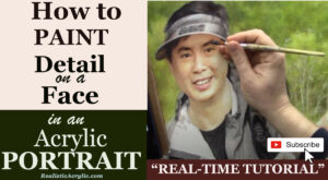 Paint a Face in an Acrylic Portrait