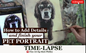 Acrylic Pet Portrait, Start to Finish—TIMELAPSE