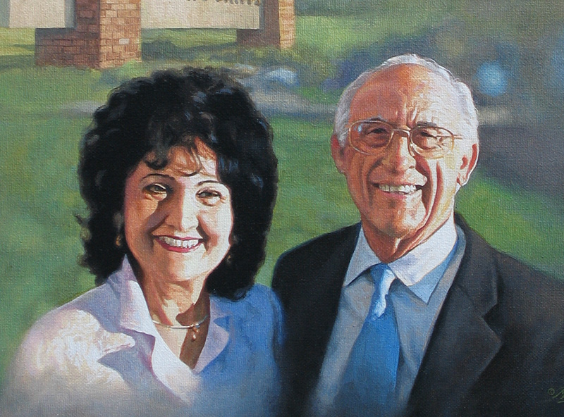 realistic acrylic portrait painting