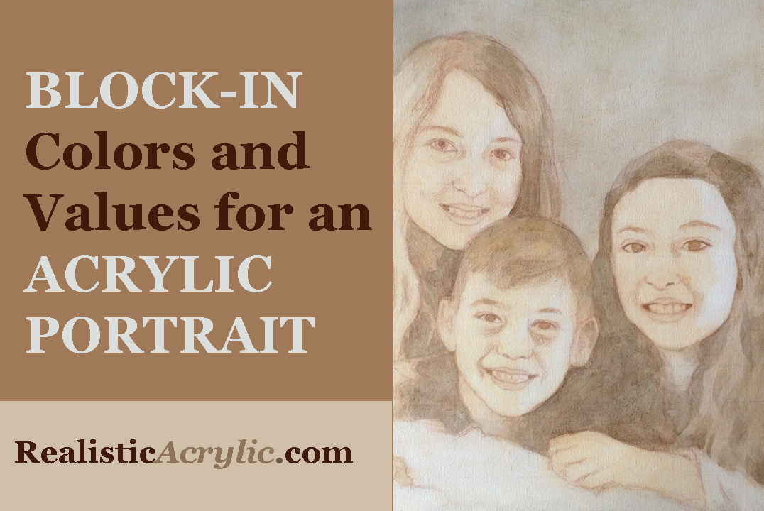 learn acrylic portrait underpainting lesson