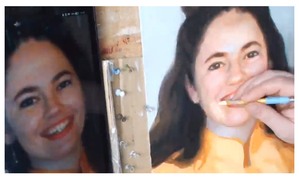 Paint realistic skin tones in your acrylic portrait
