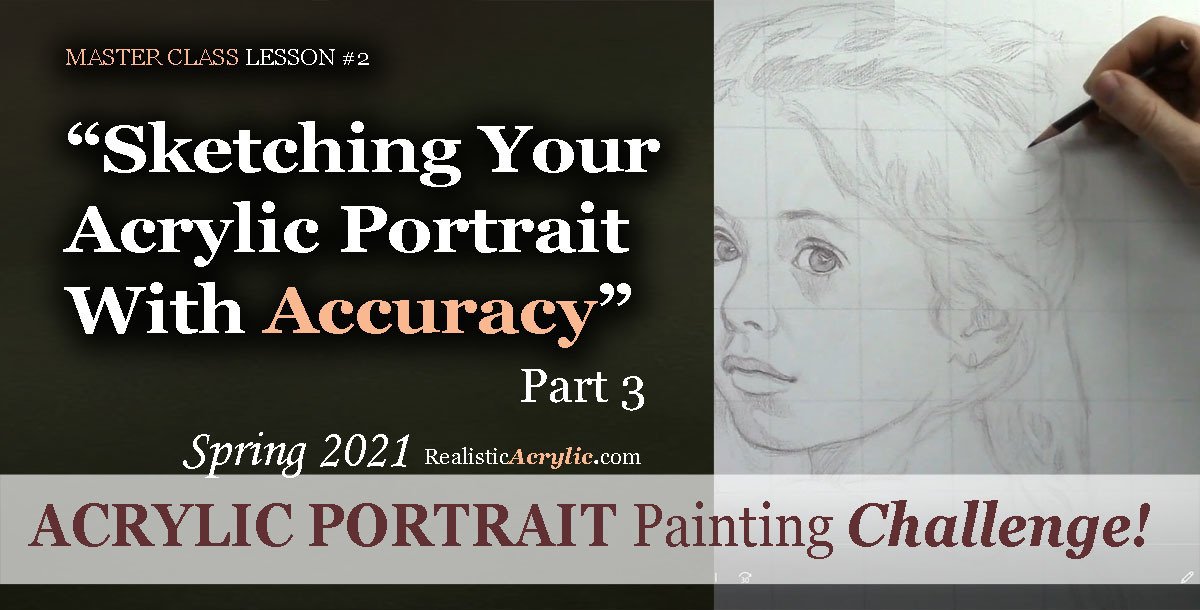 sketch portrait realistically step by step