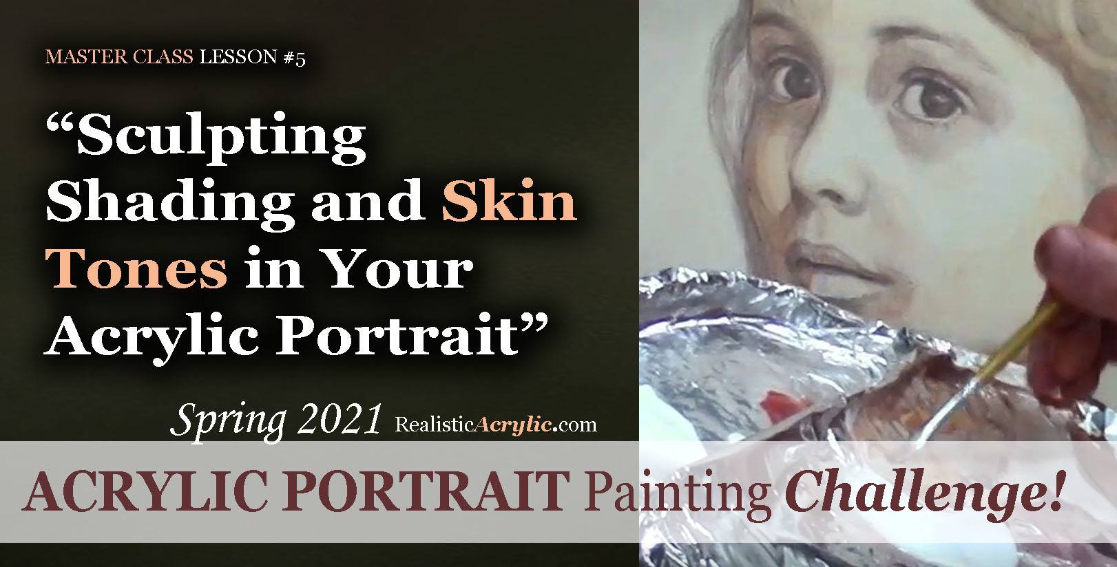 paint shading skin tones acrylic portrait