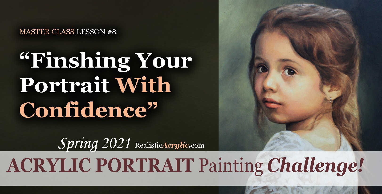 paint realistic acrylic portrait step by step