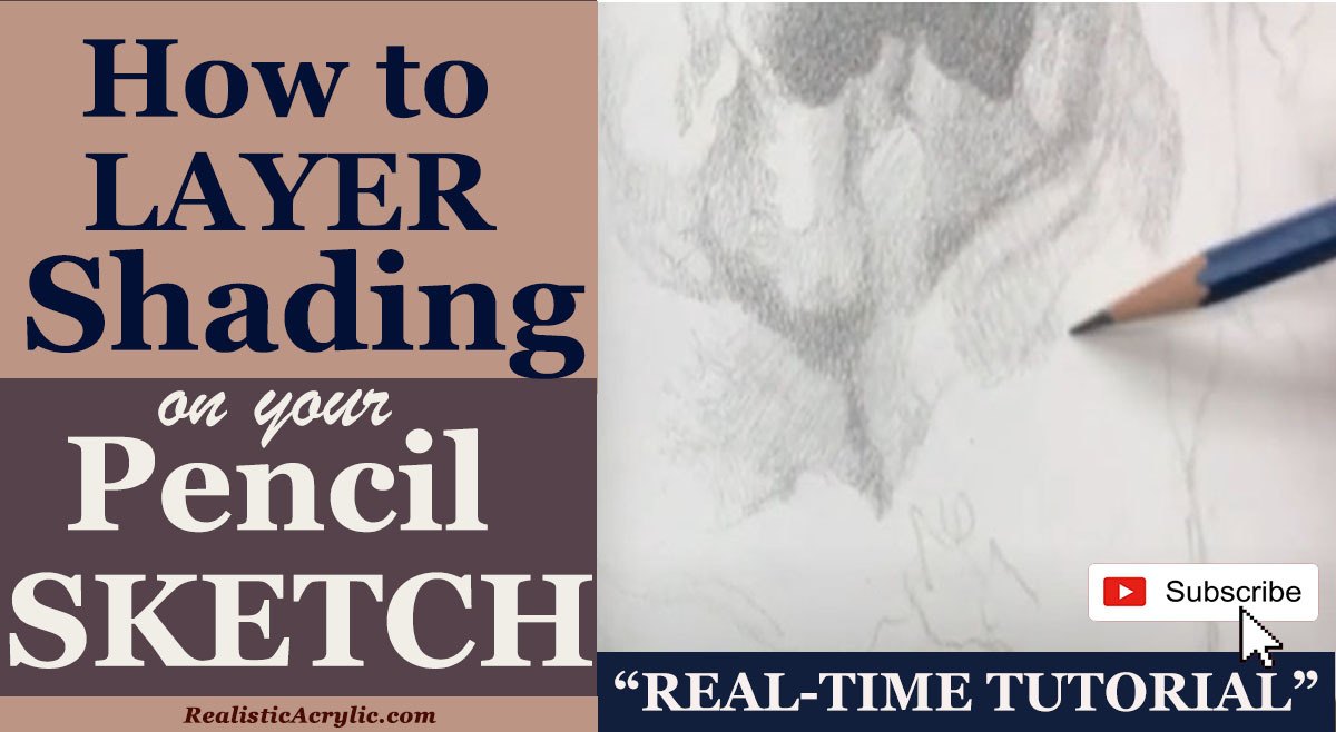 how to layer shading on your pencil sketch