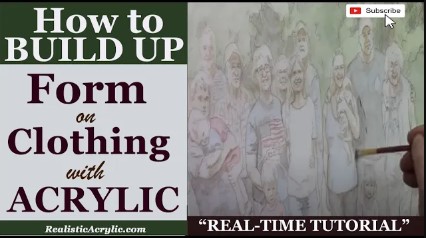 How to Build Up Form on Clothing with Acrylic