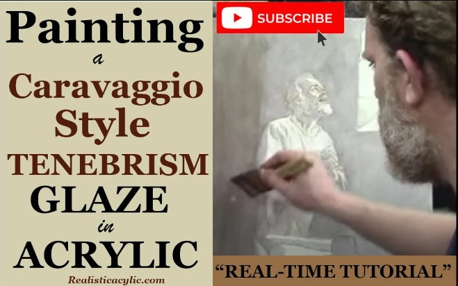 Painting a Caravaggio-Style Tenebrism Glaze in Acrylic