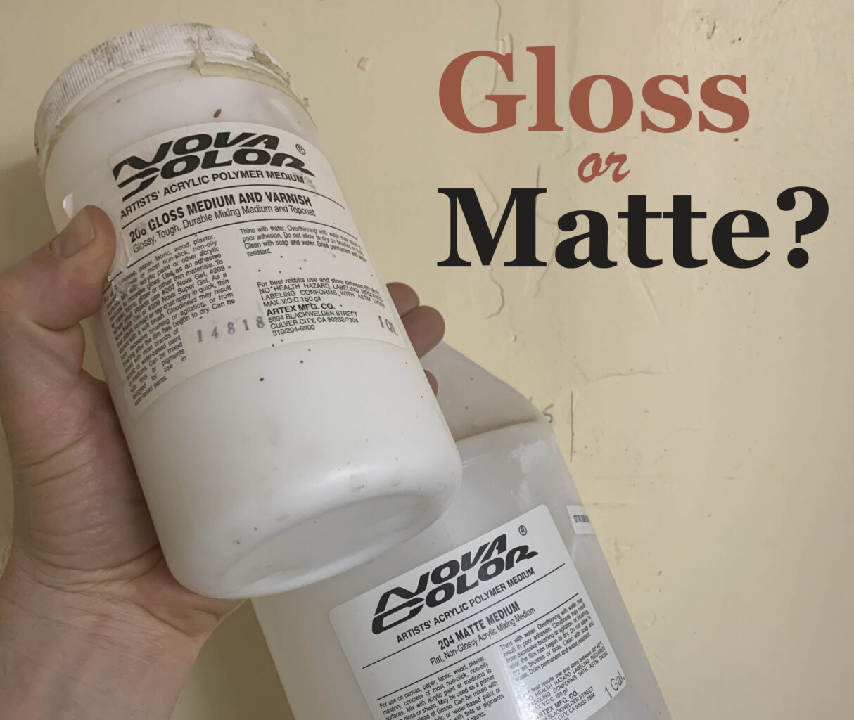 acrylic medium gloss matte
