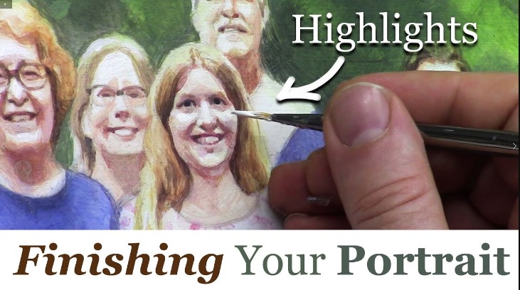 How to Add the Finishing Touches to an Acrylic Portrait