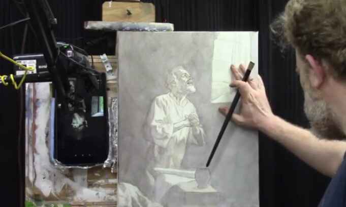 How To Paint Caravaggio-Style Tenebrism Glaze In Acrylic