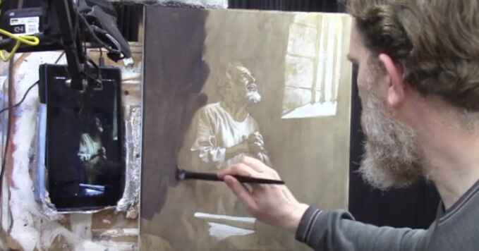 How to Block-in Dark Values on Chiaroscuro Acrylic