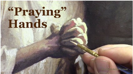 How to Paint Praying Hands in Your Acrylic Portrait