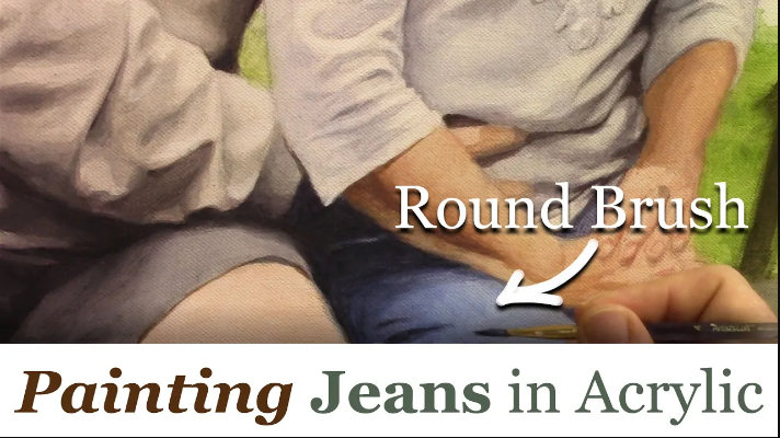 How to Paint Realistic Wrinkles on Jeans in Acrylic