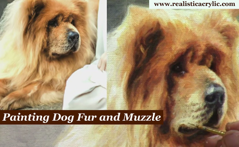 How to Paint Nuances on Dog Fur and Muzzle