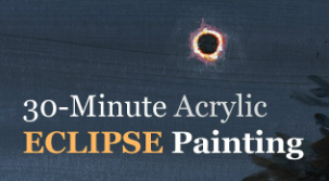 30-Minute Acrylic Eclipse Painting