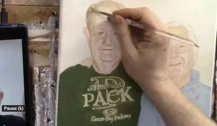 Painting Older Men with Glazing Technique