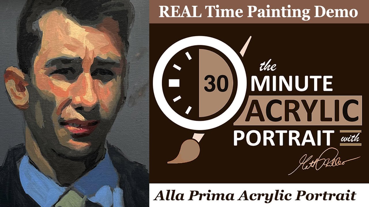 30 minute acrylic portrait